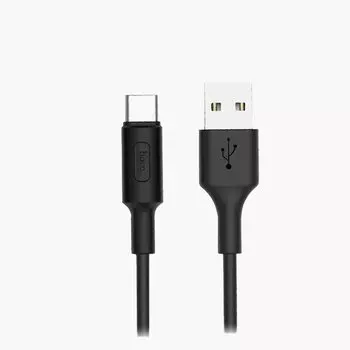 Кабель USB(Am)-USB Type-C(m), 2А, 1 м, черный, HOCO Soarer X25 (6957531080145)