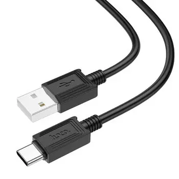 Кабель USB-USB Type-C, 3A, 1м, черный HOCO X73 Sunway (6931474767325)