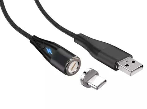 Кабель USB 2.0(Am)-USB 2.0 Type-C(m), 3A быстрая зарядка, 2м, черный Jet.A (JA-DC38 2m Black)