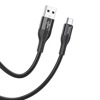 Кабель USB-USB Type-C, 3A, 1м, черный HOCO X72 (6931474761798)