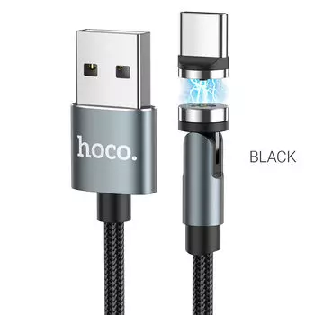 Кабель USB 2.0(Am)-USB Type-C(m), 2.4A, 1.2м, черный HOCO U94 (УТ-00010505)