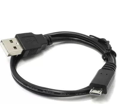 Кабель USB-microUSB, Exegate, 0.5m, чёрный (EX205298RUS)