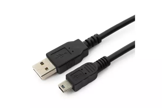 Кабель USB 2.0-miniB 5P, Cablexpert , 30см, пакет (CC-5PUSB2D-0.3M)
