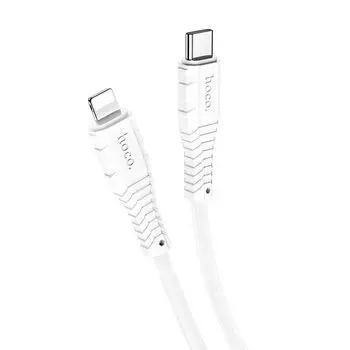 Кабель USB Type-C-Lightning 8-pin 1 м, белый HOCO X67 Nano (HC-55797)