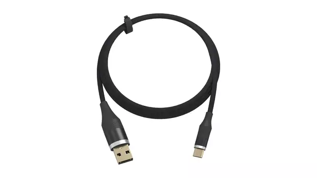 Кабель USB 2.0 Type-C(m)-USB 2.0(Am), 2.8A быстрая зарядка, 1м, черный Ritmix RCC-430QC (RCC-430QC)