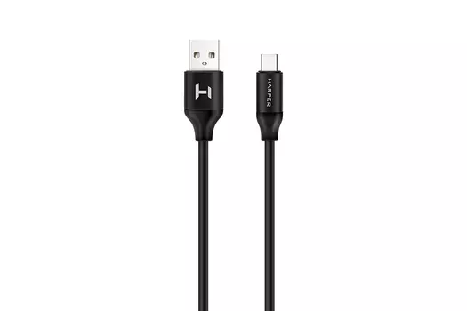 Кабель USB Type-C-USB, 2A, 2м, черный HARPER black (SCH-732)