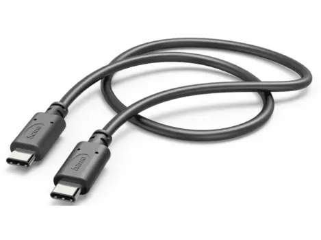 Кабель USB 2.0 Type-C(m)-USB 2.0 Type-C(m) 1м, черный Hama H-201589 (00201589)