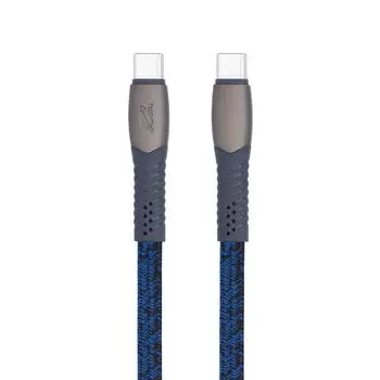 Кабель USB Type-C-USB Type-C, 3A, 1.2м, синий RivaCase PS6105 BL12