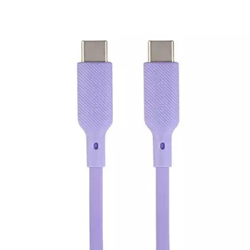 Кабель USB Type-C-USB Type-C, 3A, 1м, фиолетовый QUMO (32968)