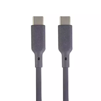Кабель USB Type-C-USB Type-C, 3A, 1м, серый QUMO (32969)