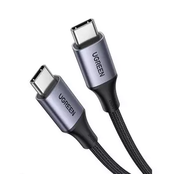 Кабель USB Type-C-USB Type-C, экранированный, 2м, черный UGREEN US535 (90440)