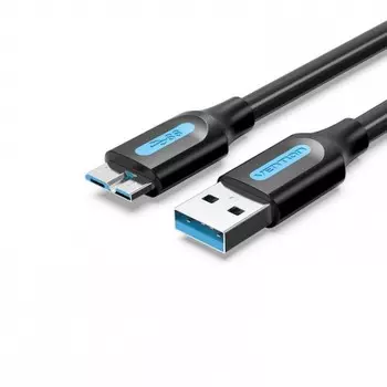 Кабель USB-Micro USB, экранированный, 25см, черный Vention COPBC (COPBC)