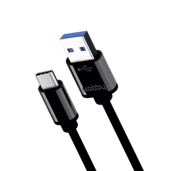 Кабель USB-Type-C(M), 2.1A, 1м, черный Nobby Comfort 014-001 (0204NB-014-001)