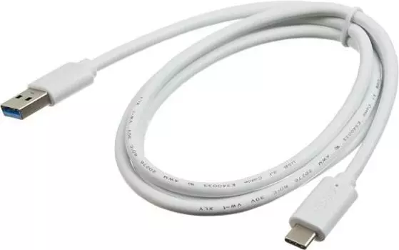 Кабель USB 3.0(Am)-USB 2.0 Type-C(m), 1 м, белый Buro (BHP USB-TPC-1W)