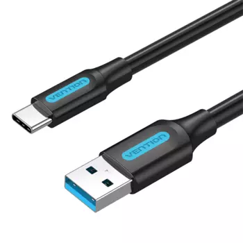 Кабель USB 3.0(Am)-USB 3.0 Type-C(m), экранированный, 3A 2 м, черный Vention (COZBH)