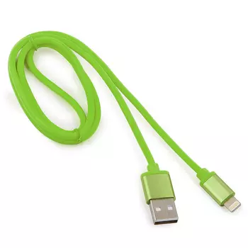 Кабель USB-Lightning, Cablexpert, 1m, зеленый, блистер (CC-S-APUSB01Gn-1M)