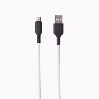 Кабель USB 2.0(Am)-Type-C, 1м, белый Kurato RORI T505 (109416)