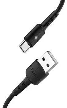 Кабель USB (AM)-USB 2.0(Am), 3A, 1.2м, черный HOCO RA5 (УТ000022079)
