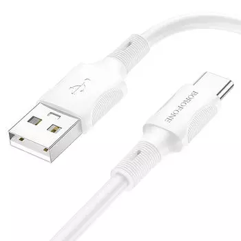 Кабель USB-USB Type-C, 3A, 1м, белый Borofone BX80 (6974443385236)