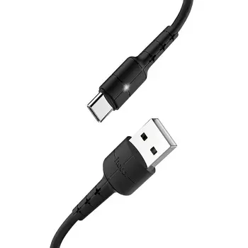 Кабель USB-Type-C, 1м, черный Hoco Star X30 (91172)