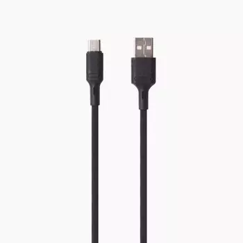 Кабель USB 2.0(Am)-Type-C, 1м, черный Kurato RORI T505 (109415)