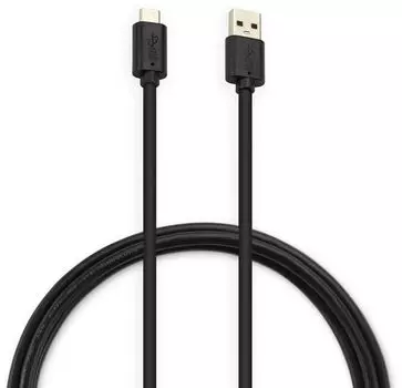Кабель USB(Am)-USB Type-C(m), 3А, 3 м, черный, Buro (BU-USB3.2-AC-3MB)