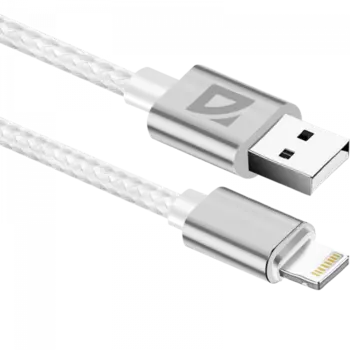Кабель USB-Lightning 8-pin, 1.5A 1 м, белый Defender F85 (87101WHI)