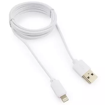 Кабель USB-Lightning 8-pin, 1.8 м, белый, Гарнизон (GCC-USB2-AP2-6-W)