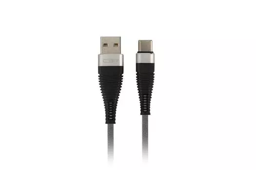 Кабель USB 2.0(Am)-Type-C, 2.1A, 1м, серебристый CBR CB 502