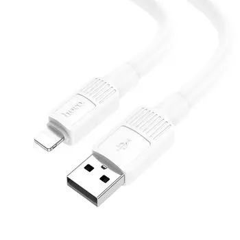 Кабель USB-Lightning 8-pin, 2.4A, 1м, белый HOCO X84 Solid X84 (6931474770974)