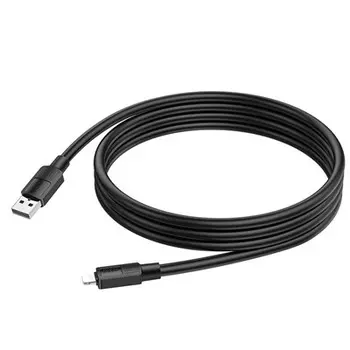 Кабель USB-Lightning 8-pin, 2.4A, 1м, черный HOCO Solid X84 (6931474770967)
