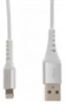 Кабель USB-Lightning 8-pin, 2м, белый Cactus (CS-LG.USB.A-2)