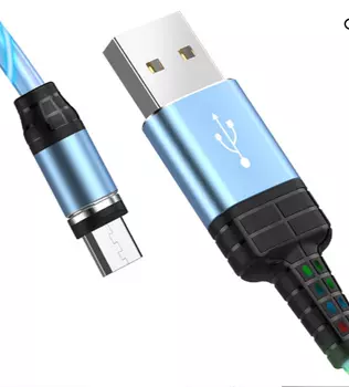 Кабель USB 2.0(Am)-Type-C, 2.4A Quick Charge, 1м, синий HOCO U90