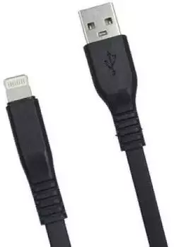 Кабель USB-Lightning 8-pin, плоский, 2 м, черный, Premier (6-703RL45 2.0BK)
