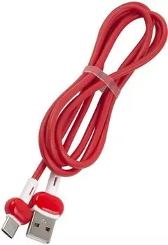 Кабель USB-USB Type-C, 2A, 1м, красный Red Line Candy (УТ000021994)