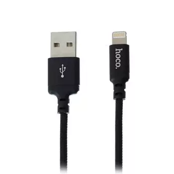 Кабель USB-Lightning, HOCO, 1m, черный, X14 Times Speed (86632)