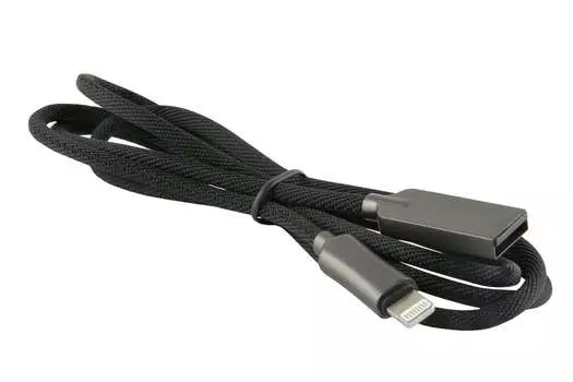 Кабель USB-Lightning 8-pin, 1м, черный Red Line