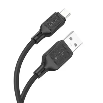 Кабель USB(Am)-Micro USB(Bm), 2.4А, 1 м, черный, HOCO Cool X90 (6931474788429)