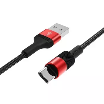 Кабель USB-Type-C, 3A, 1м, красный Borofone Outstanding BX21 (03231)