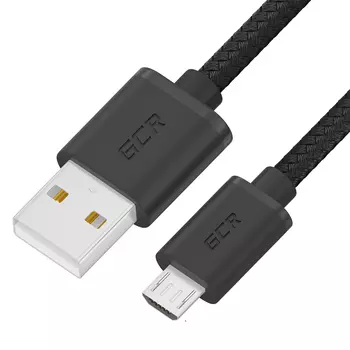 Кабель USB-Micro USB быстрая зарядка, 1.5м, черный Greenconnect GCR-54086 (GCR-54086)