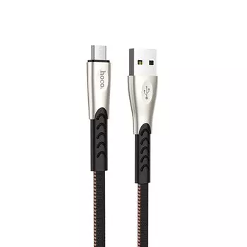 Кабель USB-micro USB, HOCO, 1.2m, чёрный, Superior speed для HTC/Samsung (U48)