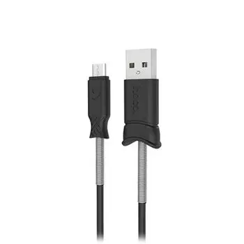 Кабель USB-micro USB, HOCO, 1m, черный, X24 Pisces для HTC/Samsung (X24)