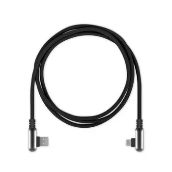 Кабель USB-Micro USB, угловой, 1.2м, черный Rombica Digital Electron M (MPQ-001)