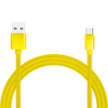 Кабель USB-microUSB 2.0, Jet.A, 1m, желтый, QC3.0, 2A (JA-DC24 1m Yellow)