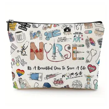 Nurse Makeup Bag Gift Emergency Room Nurse Zipper Bag NurseGift Nurse Appreciation Cosmetic Bag Nurse Graduation Gift 1