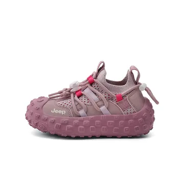 Детские кеды Kids Low-top Purple Jeep, белый/фиолетовый