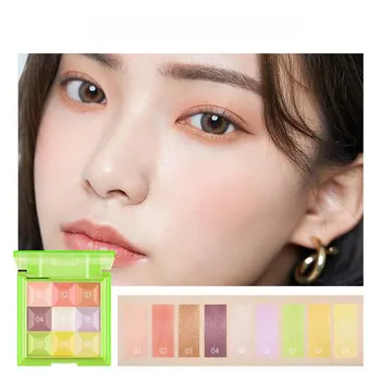 DNM Nine Palettes Палитра теней для век Нежное молочко, абрикос, дымчатая роза, манго, персик, разноцветная коллекция теней для век