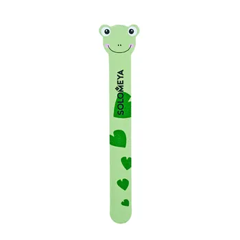 SOLOMEYA Пилка для натуральных и искусственных ногтей 180/220 Лягушка / Frog Nail File