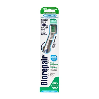 BIOREPAIR Щетка зубная изогнутая для комплексной защиты, синяя / CURVE Protezione Totale