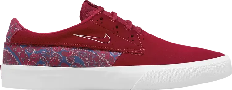 Кроссовки Nike Shane Premium SB 'Mystic Hibiscus Paisley', красный